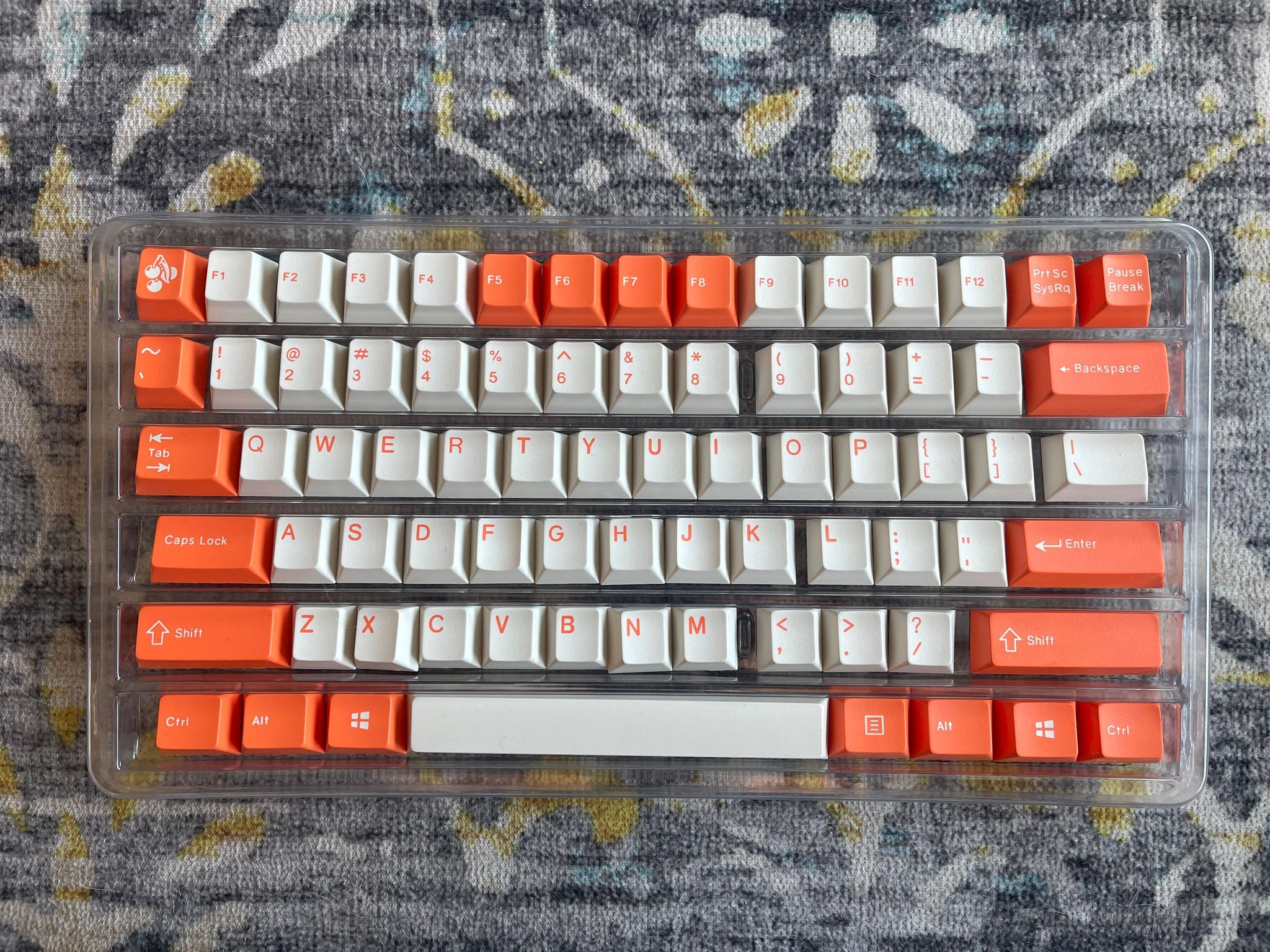 ePBT Orange & White ABS Keyset