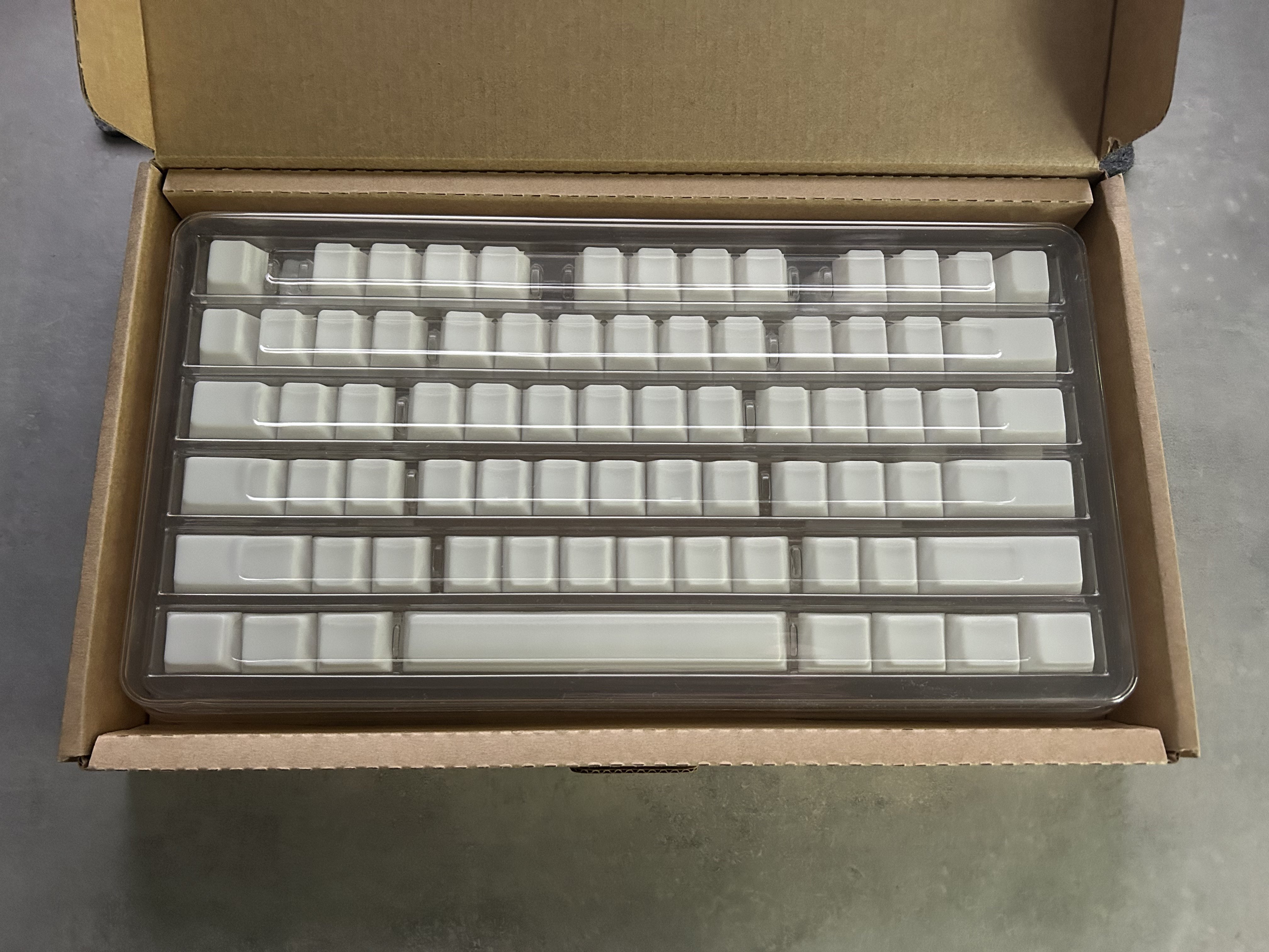 EnjoyPBT White Blank Keycaps