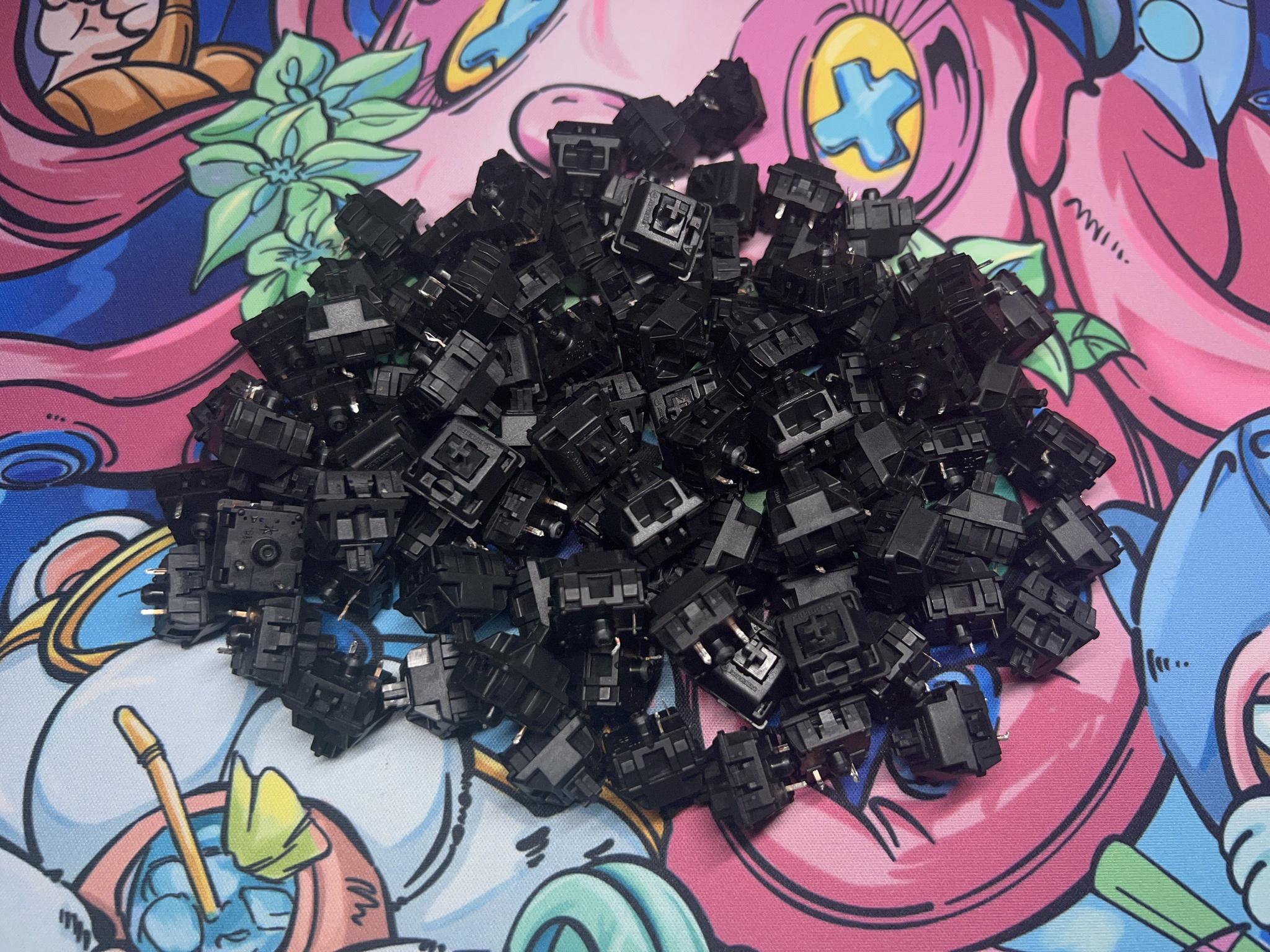 Desoldered Cherry MX Blacks(x90;L/F/SS)
