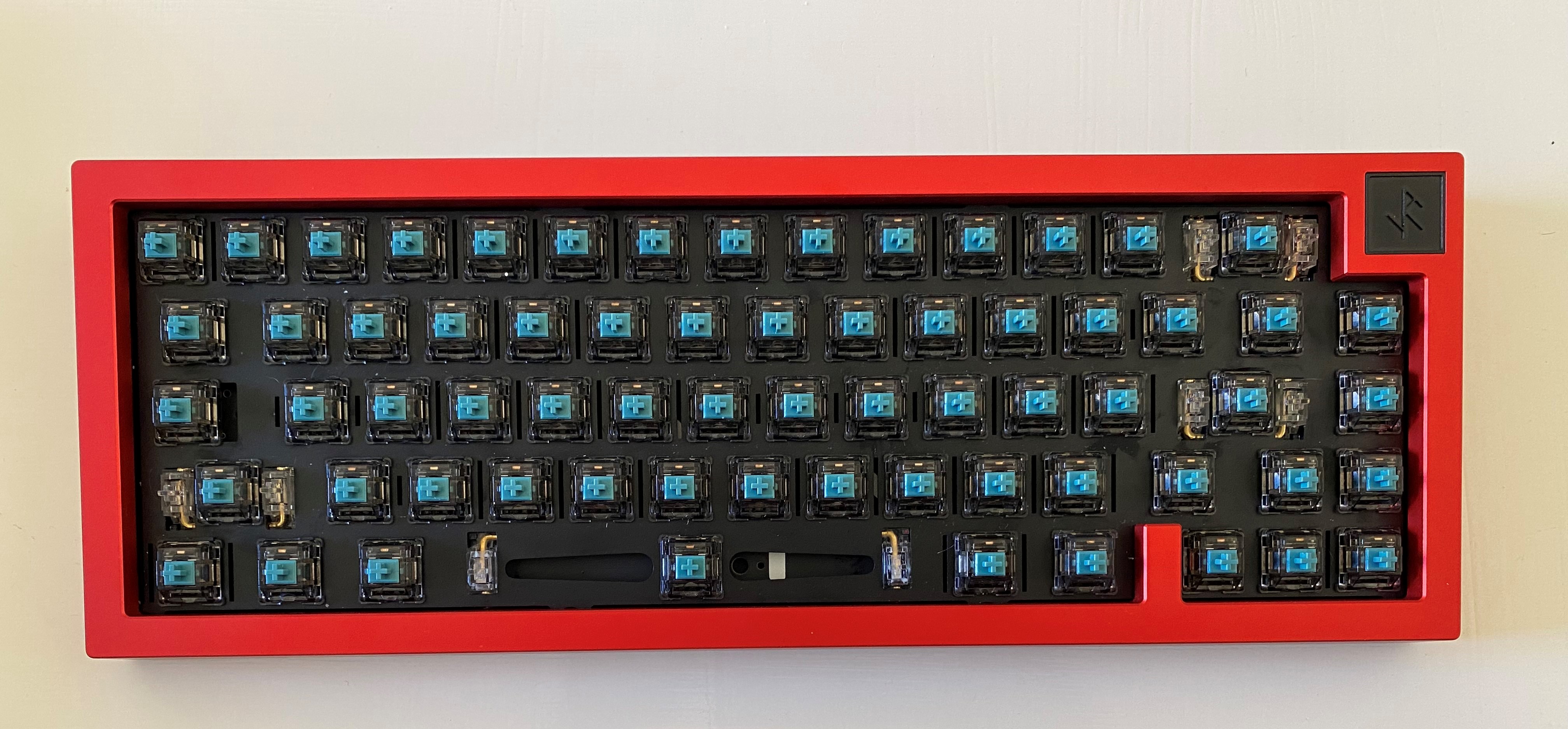 Iron165 R2 Red Built w/ Lubed & Filmed Durock T1s