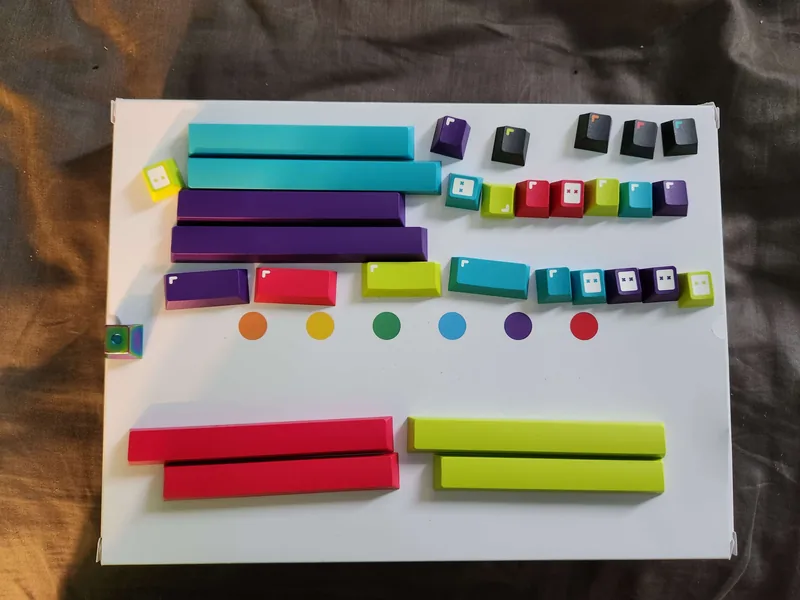 GMK Dots Keycaps + Artisan + GMK Pixel Novelties