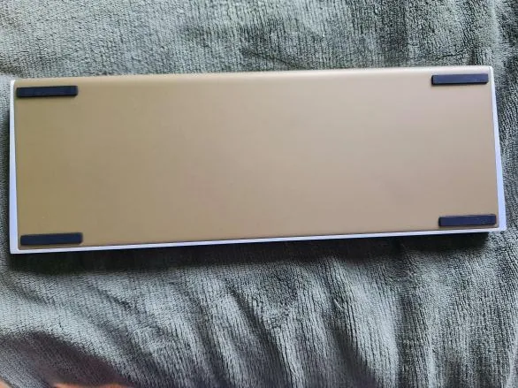 Qwertykeys QK65 | Golden Stainless Steel Weight | L/F Owlab Tungsten Switches