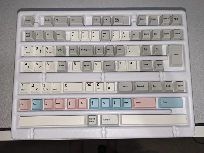 GMK Muted Retro Keycaps