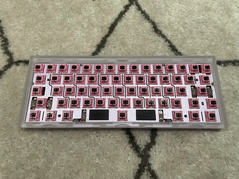 QK 60 with Split BackSpace/w Switches