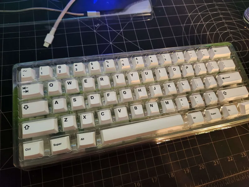 NicePBT Black-on-White Keycaps