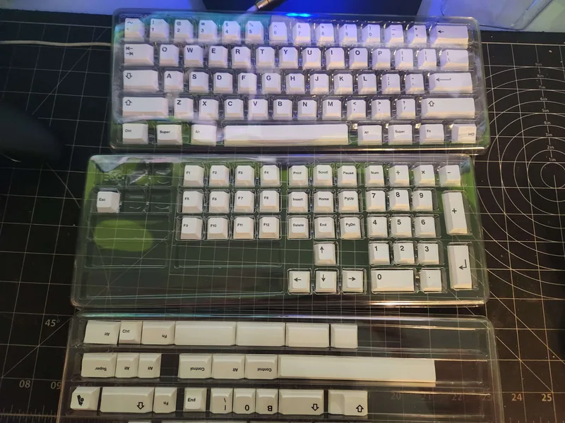 NicePBT Black-on-White Keycaps