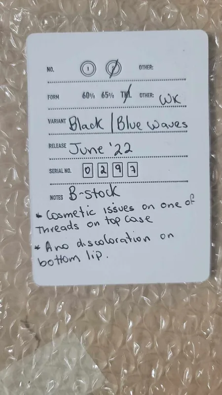 Keycult No.2 TKL Black&Blue Waves