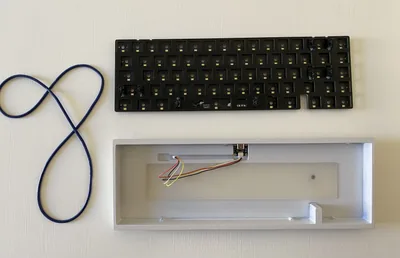 Whitish Bakeneko65 with Silicone Weight