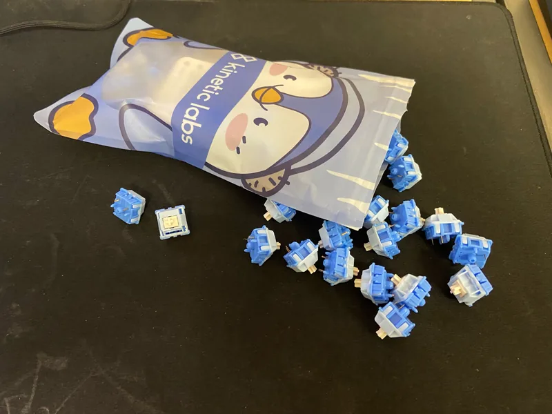 Penguin Tactile Switches, Lubed x69