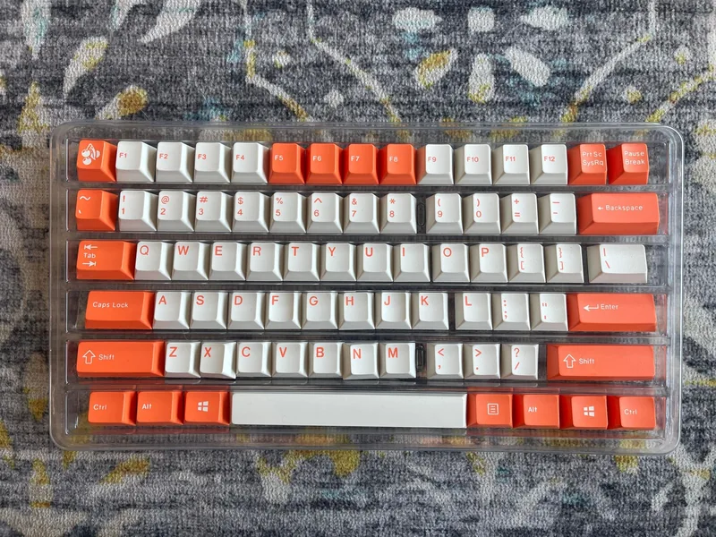 ePBT Orange & White ABS Keyset