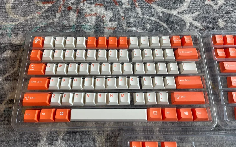 ePBT Orange & White ABS Keyset