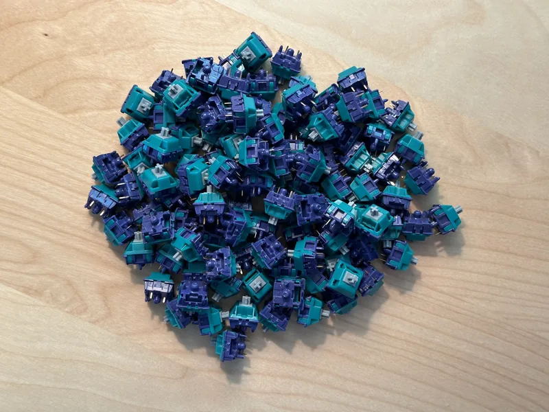 Doom Tactile Switches x 110, Hand Lubed