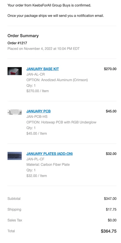 January GB spot at costs