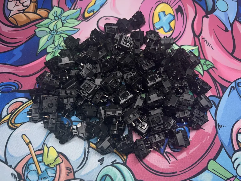 Desoldered Cherry MX Blacks(x90;L/F/SS)