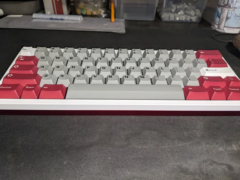 【QK60-WK】Ice White / Burgundy  Assembled