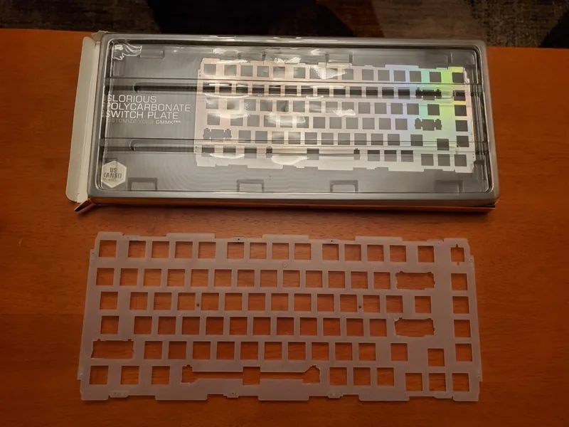 GMMK Pro (Silver) + Polycarbonate Plate