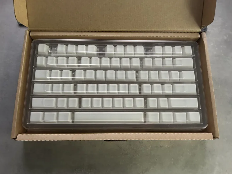 EnjoyPBT White Blank Keycaps