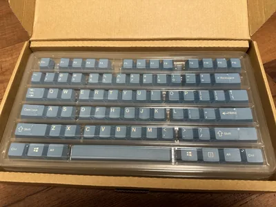 KBDFANS Blue Doubleshot Keycap Set