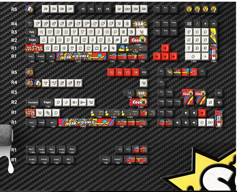 IQUNIX Graffiti Diary PBT Keycap Set