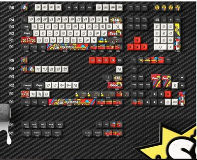IQUNIX Graffiti Diary PBT Keycap Set