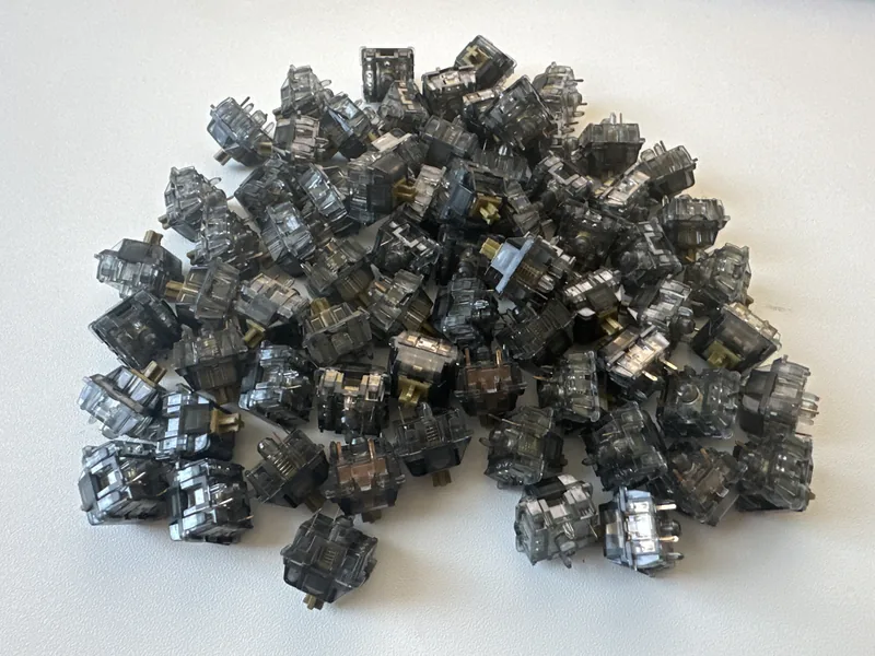 Pewter Switches Lubed