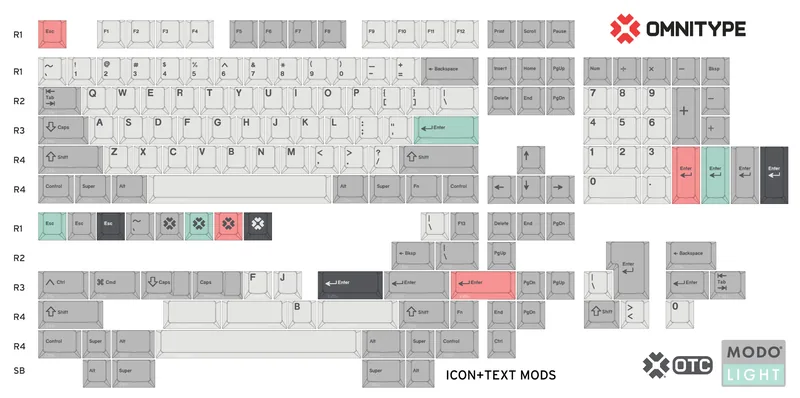 pbt keycaps bundle 4 set