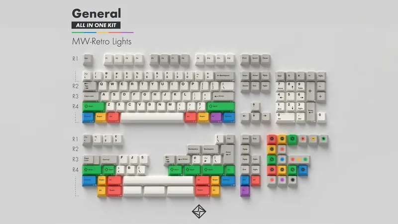 pbt keycaps bundle 4 set