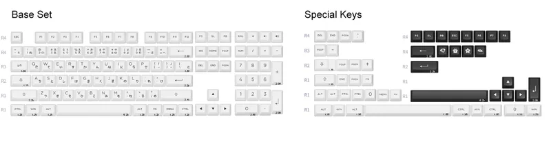 pbt keycaps bundle 4 set