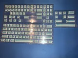 Cerakey V1 Blue Crazed Keycaps - Blank