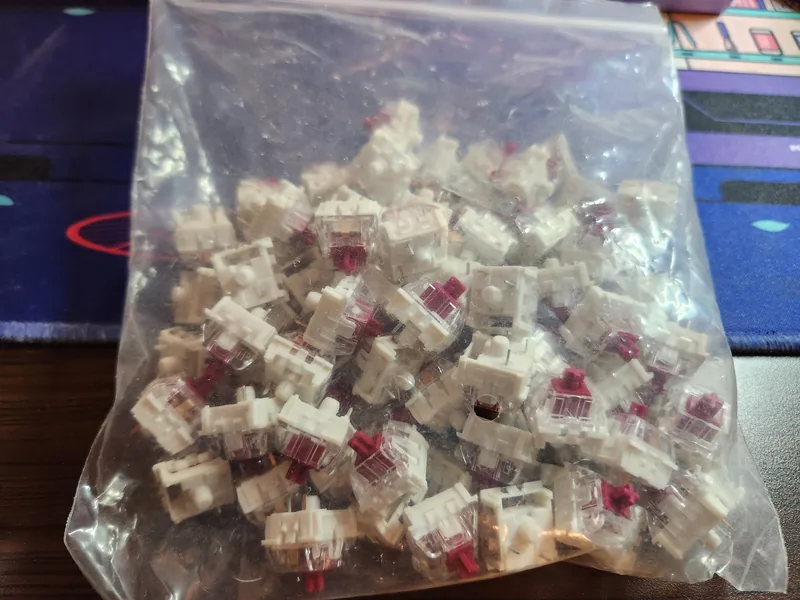 70× lube + film lh pro burgundy switches
