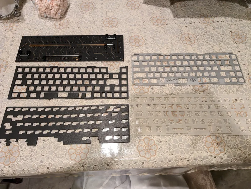 Haven65 (E-White + Silver PVD SS Weight) + Flower Shadow Switches (x100) + Lubed TX AP Stabs Value Bundle!