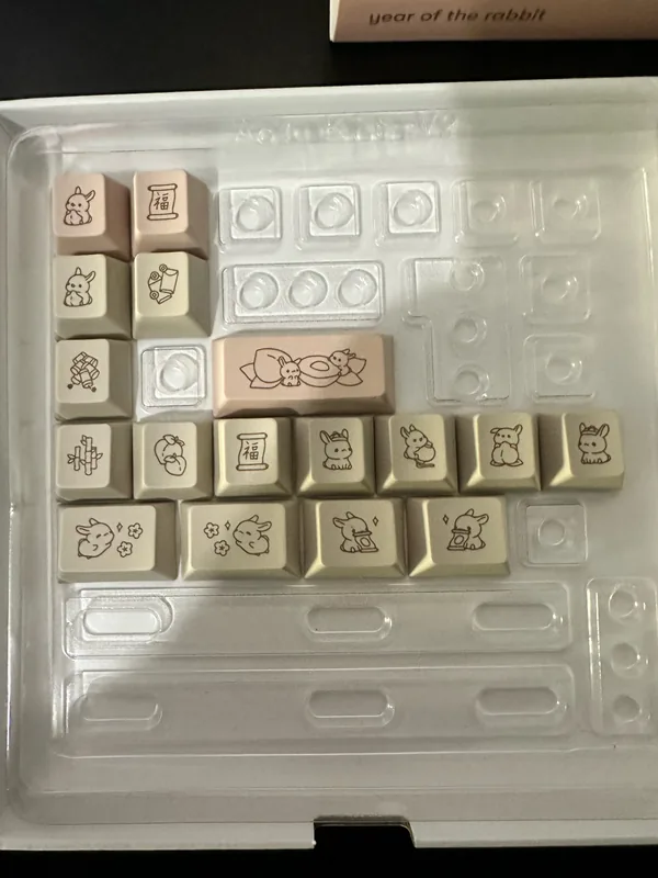 Osume year of the rabbit keycaps