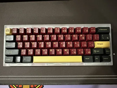 QK60 with GMK Red Samurai