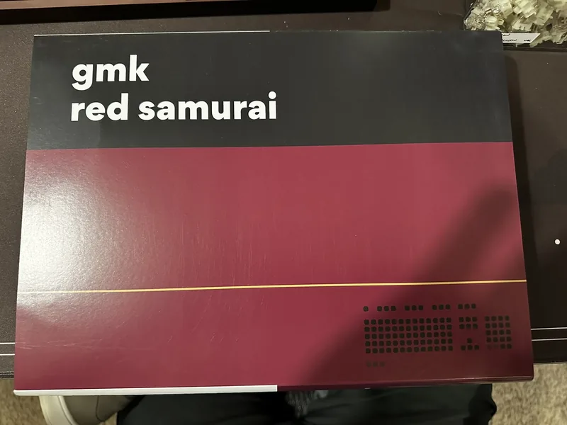 QK60 with GMK Red Samurai