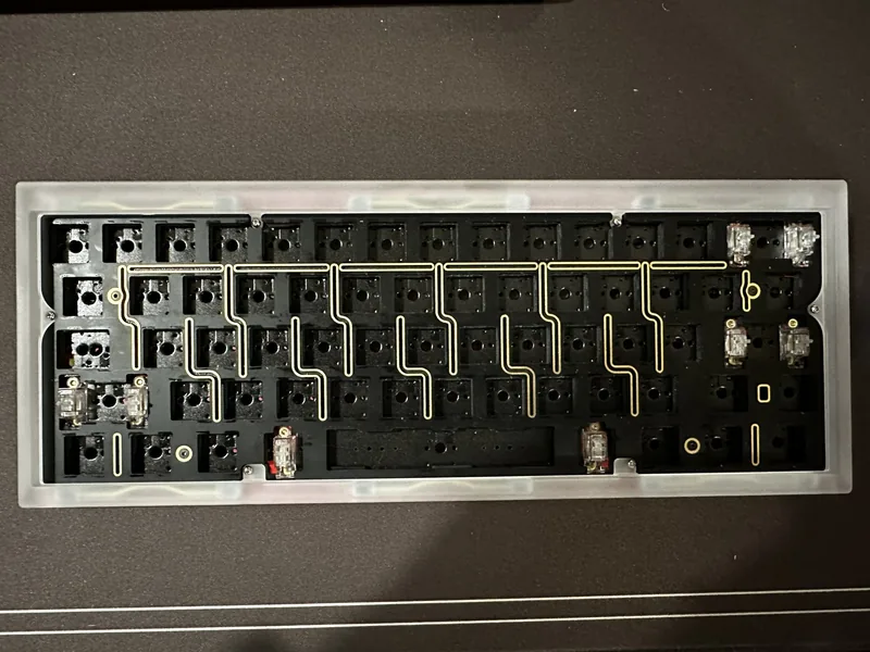 QK60 with GMK Red Samurai