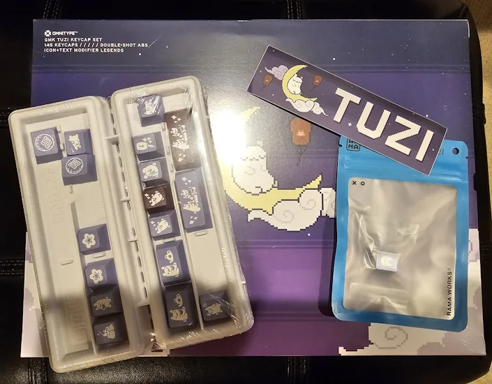 GMK Tuzi keycap kits + RAMA Bunny. New