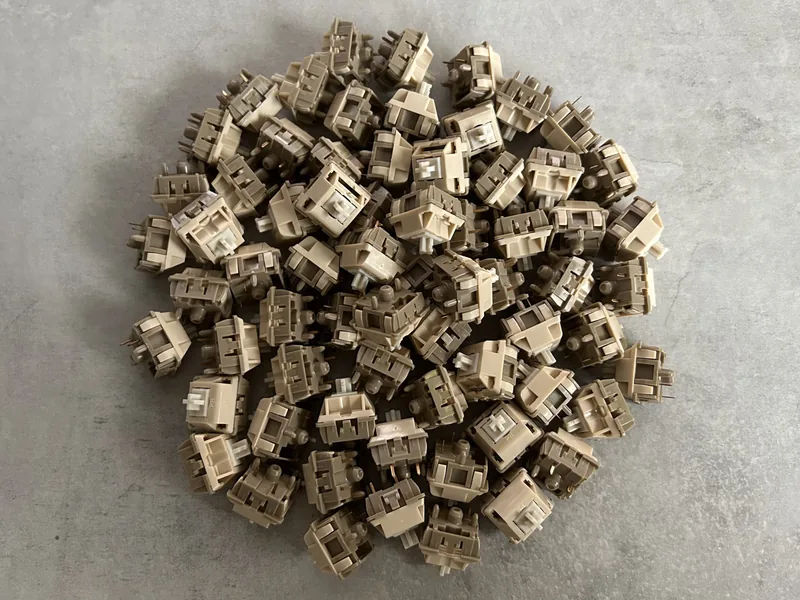 Lubed + SS Bsun Milk Tea Siam Switches (x68)