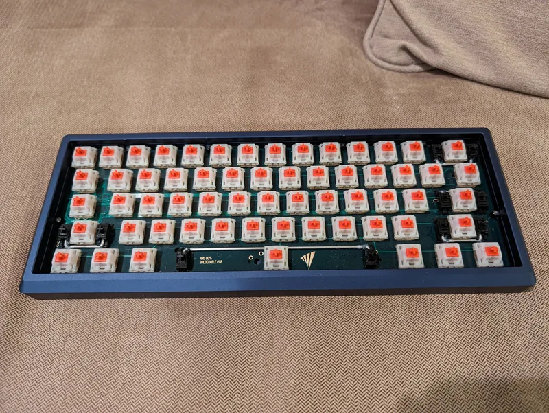 Vertex Arc60 (Navy, 3 PCBs, 2 Plates) + 60X Gateron Cream Sodas Value Bundle!