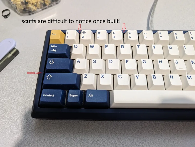 Vertex Arc60 (Navy, 3 PCBs, 2 Plates) + 60X Gateron Cream Sodas Value Bundle!