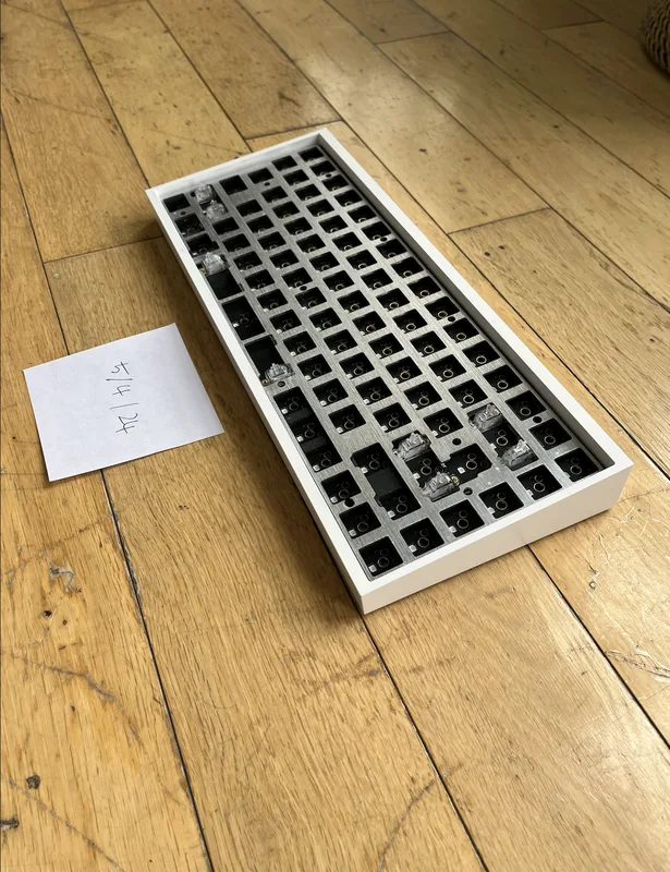 Tofu84 White Aluminum Plate