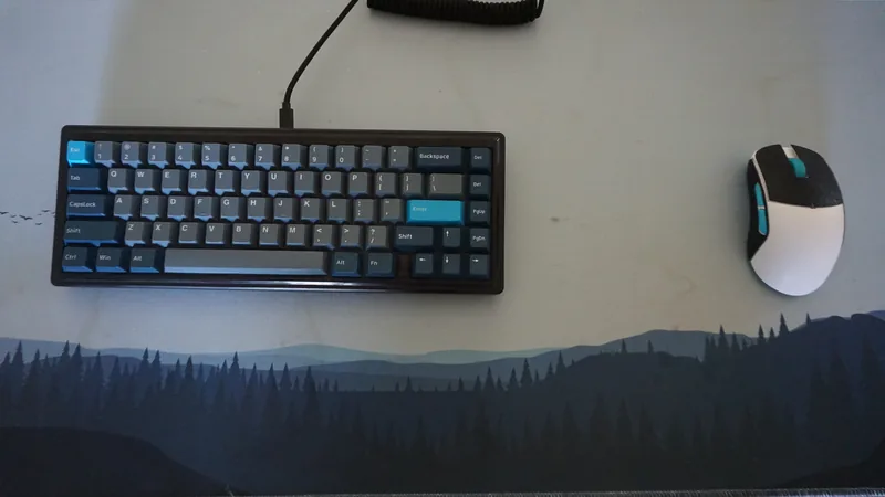 Custom Keyboard Mouse And Deskmat Combo