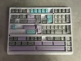 GMK Muted 2 + Cyan & Purple Accents