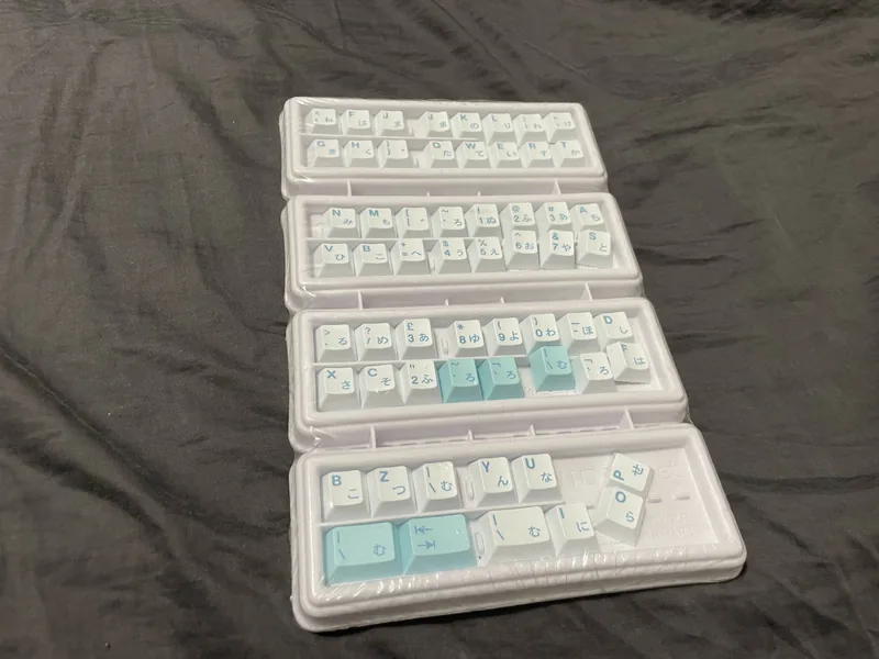 GMK Noel Used + Sealed Hiragana kit