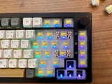 AURA75 milky gat yellow dim light dyesub
