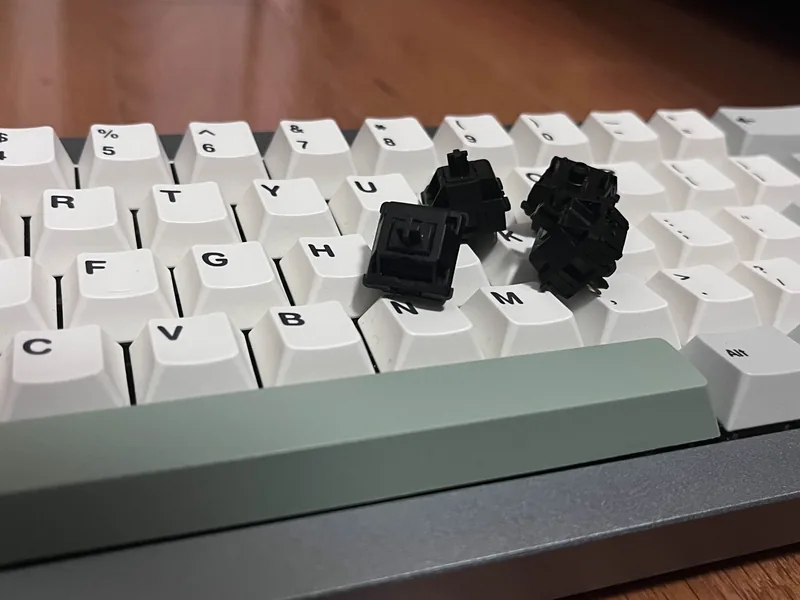 60x Lubed Jwick Black Linear Switches