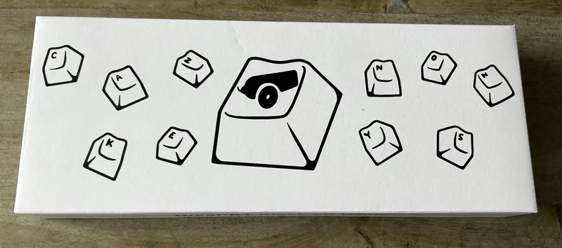 NicePBT Black on White Keycaps