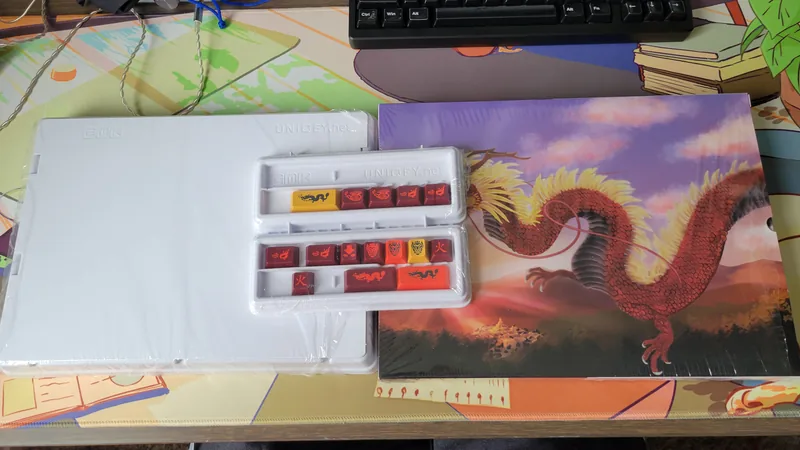 GMK Red Dragon Keycaps Bundle