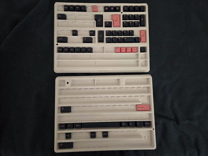 Built Mode80 WKL Iris + GMK Pink on Navy