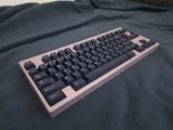 Built Mode80 WKL Iris + GMK Pink on Navy