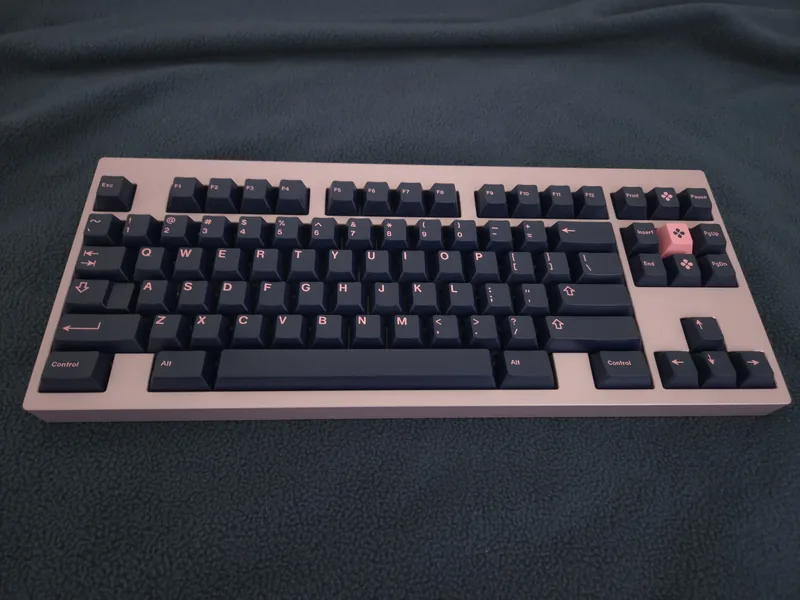Built Mode80 WKL Iris + GMK Pink on Navy